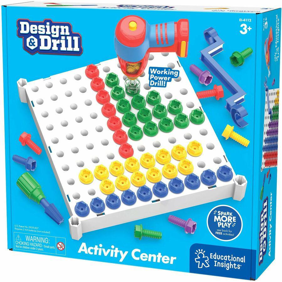 Educational Insights Design/Drill Activity Center - Enhance Motor Skills and Creativity