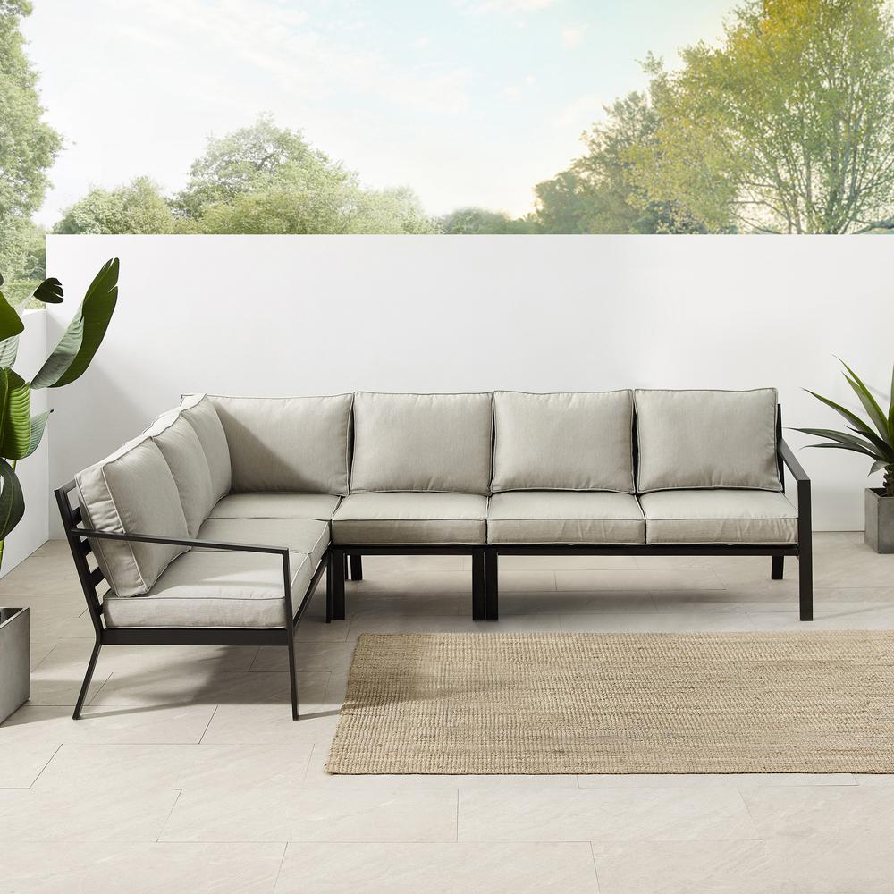 Clark 4pc Patio Sectional Set - Comfortable Outdoor Lounge Furniture