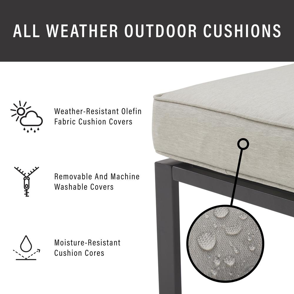 Clark 4pc Patio Sectional Set - Comfortable Outdoor Lounge Furniture