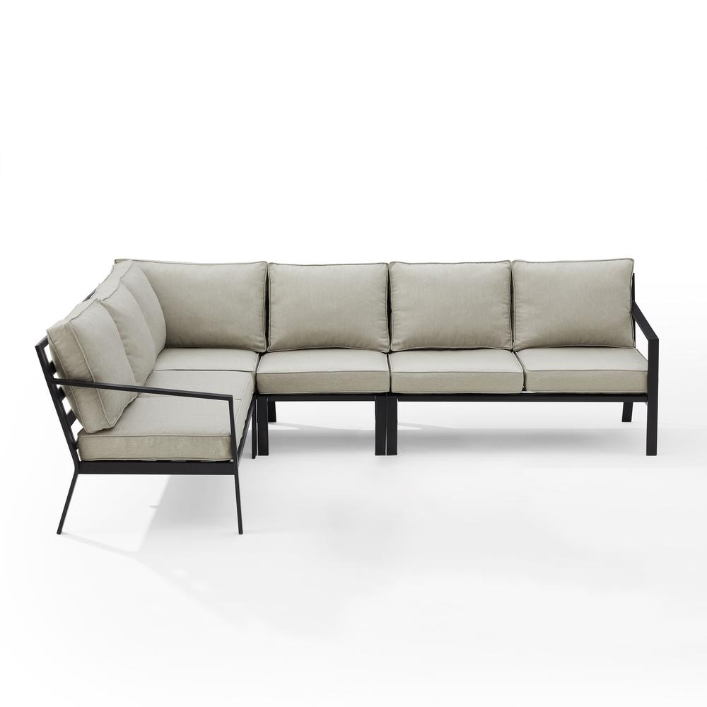 Clark 4pc Patio Sectional Set - Comfortable Outdoor Lounge Furniture