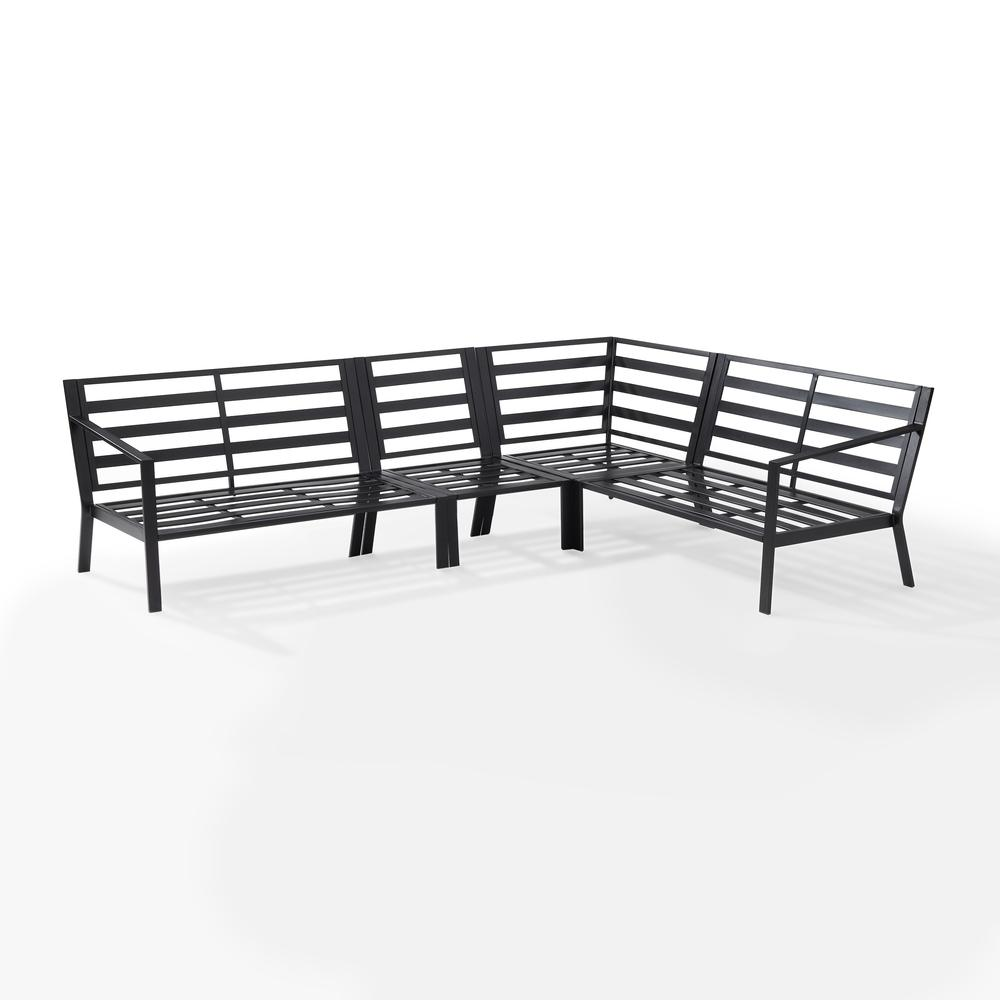Clark 4pc Patio Sectional Set - Comfortable Outdoor Lounge Furniture