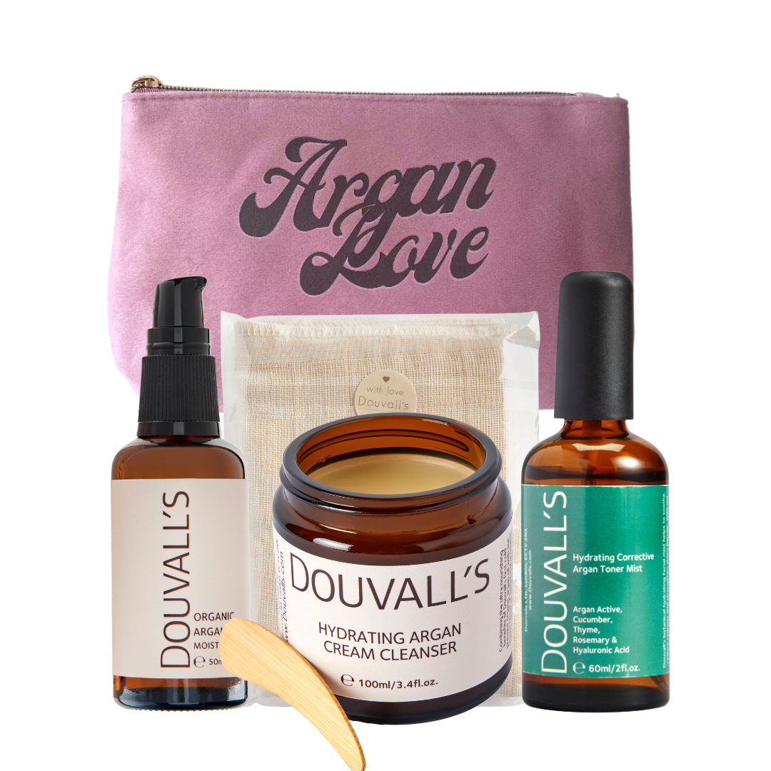 Argan Love Essentials Skincare Giftset - Hydrating and Repairing Skin Care Routine