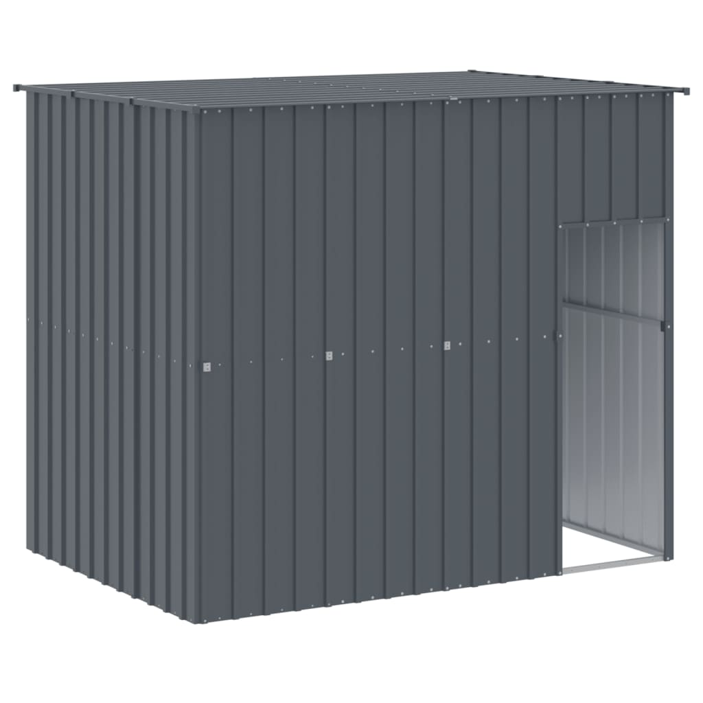 vidaXL Dog House with Run Anthracite - Durable and Versatile