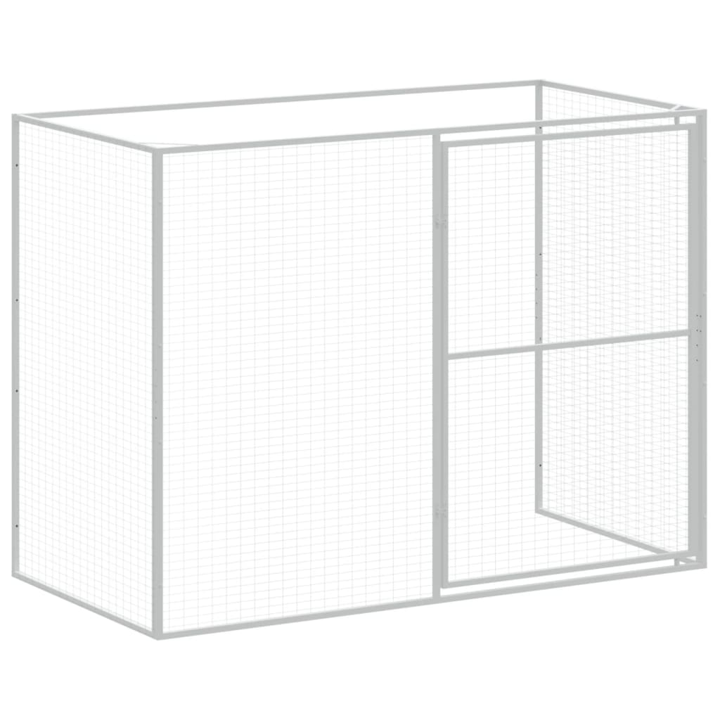 vidaXL Dog House with Run Anthracite - Durable and Versatile