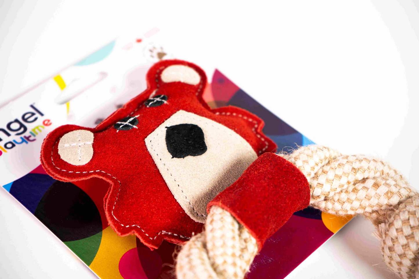 Bear & Rope Natural Dog Toy - Interactive and Durable