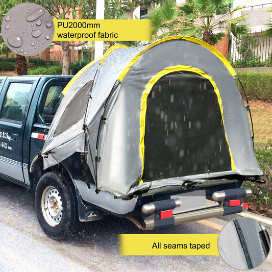 VEVOR Truck Tent 5-5.2 ft - Waterproof Pickup Tent for Mid Size Truck