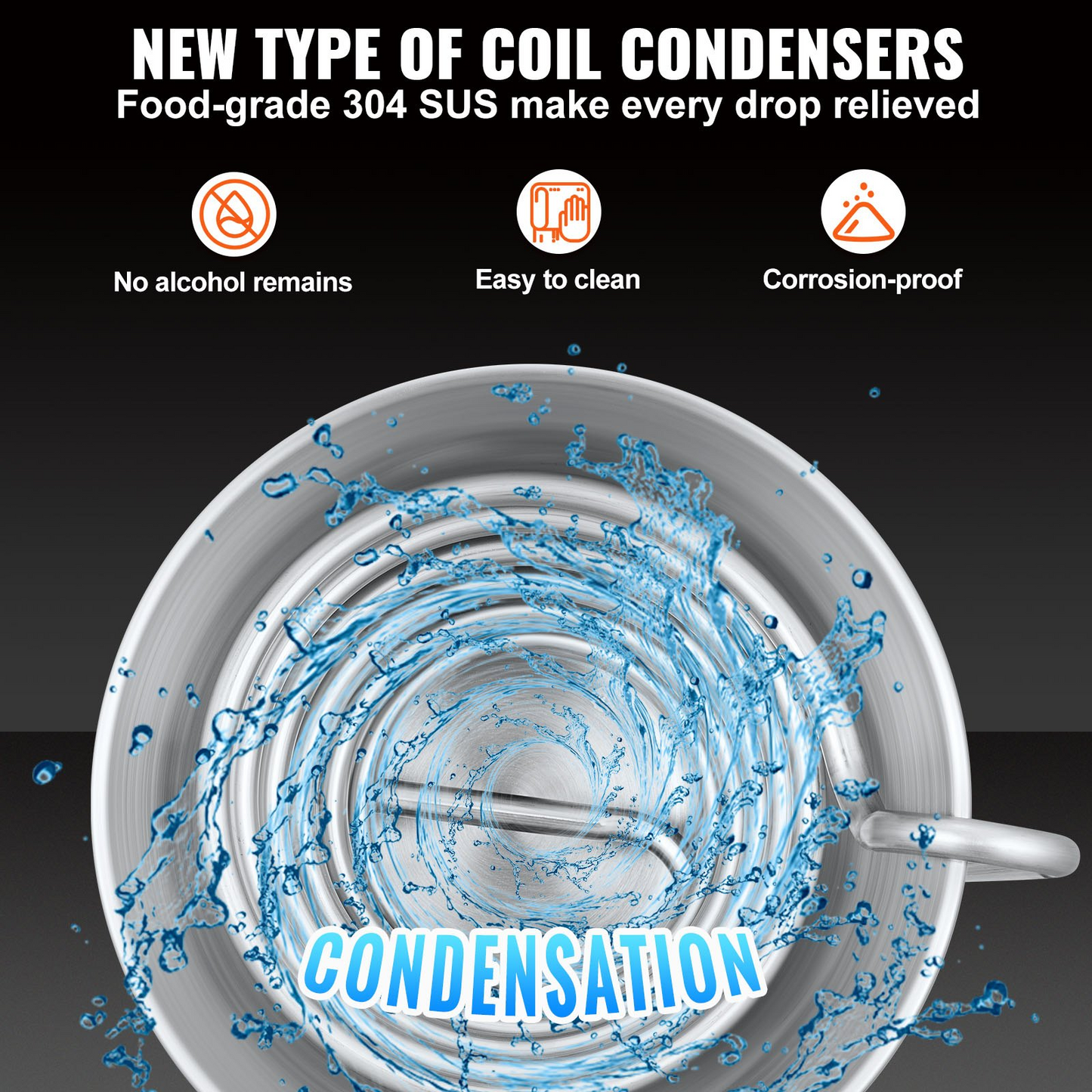 VEVOR 18 Gal Alcohol Distiller Machine | DIY Whiskey Home Still