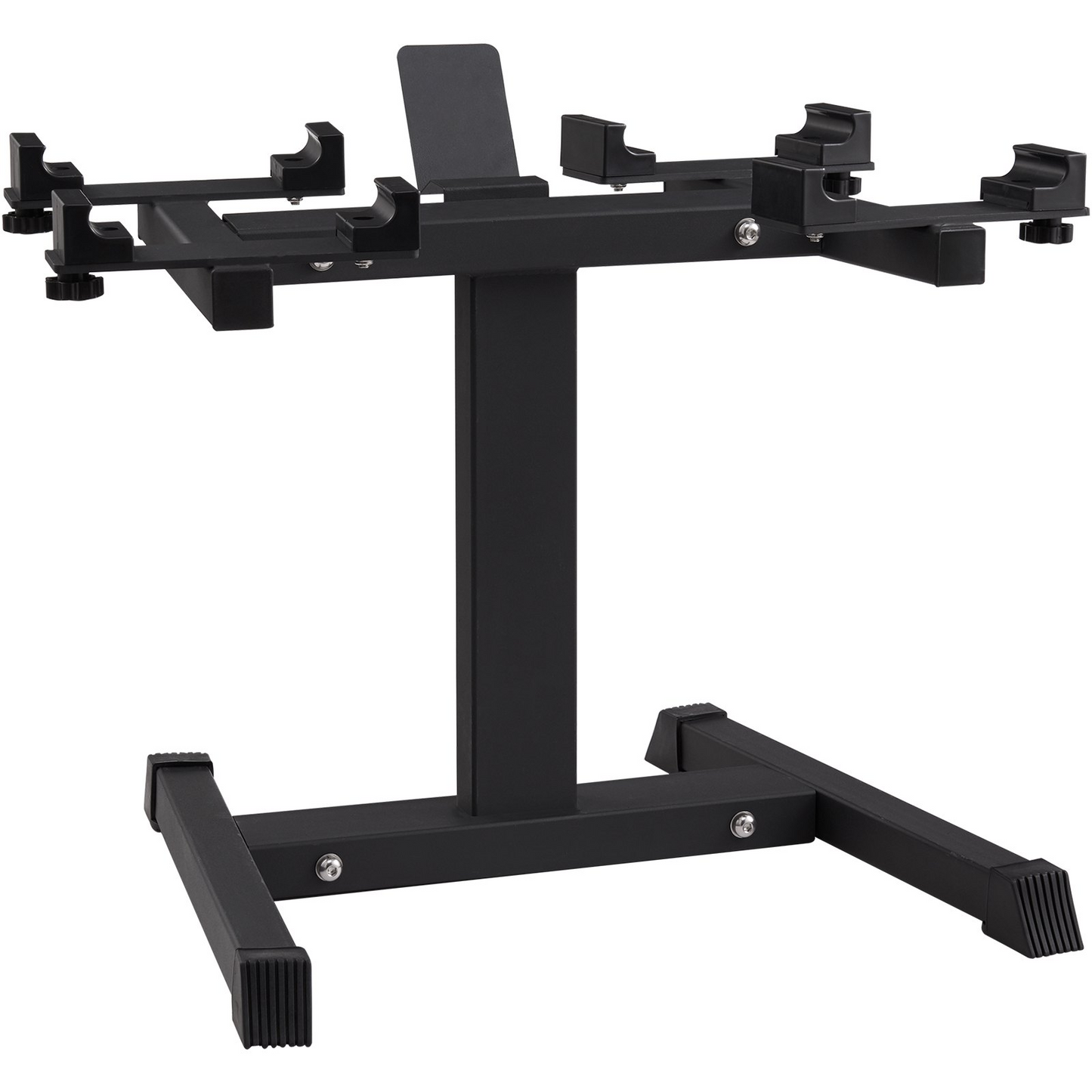 VEVOR Adjustable Dumbbell Stand | Home Fitness Rack with Media Rack