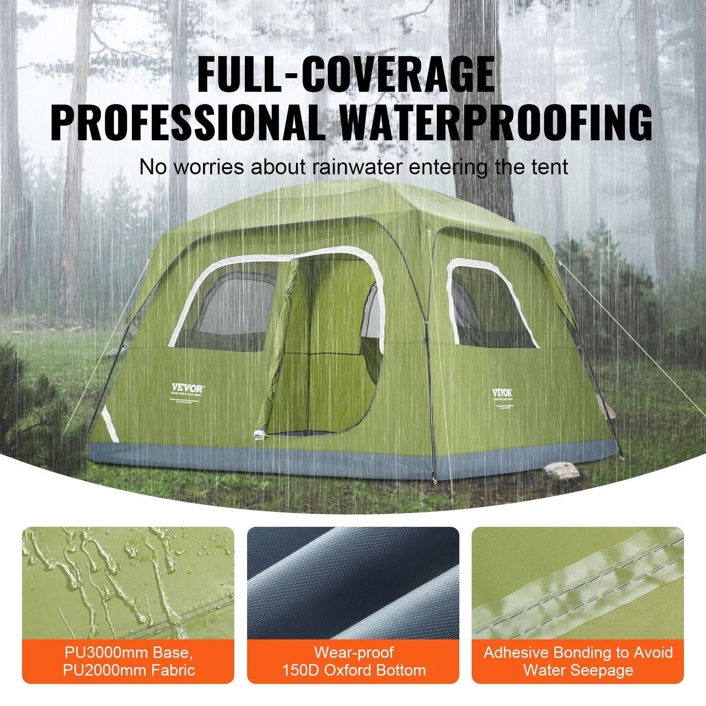 VEVOR Camping Tent | Waterproof Lightweight Backpacking Tent