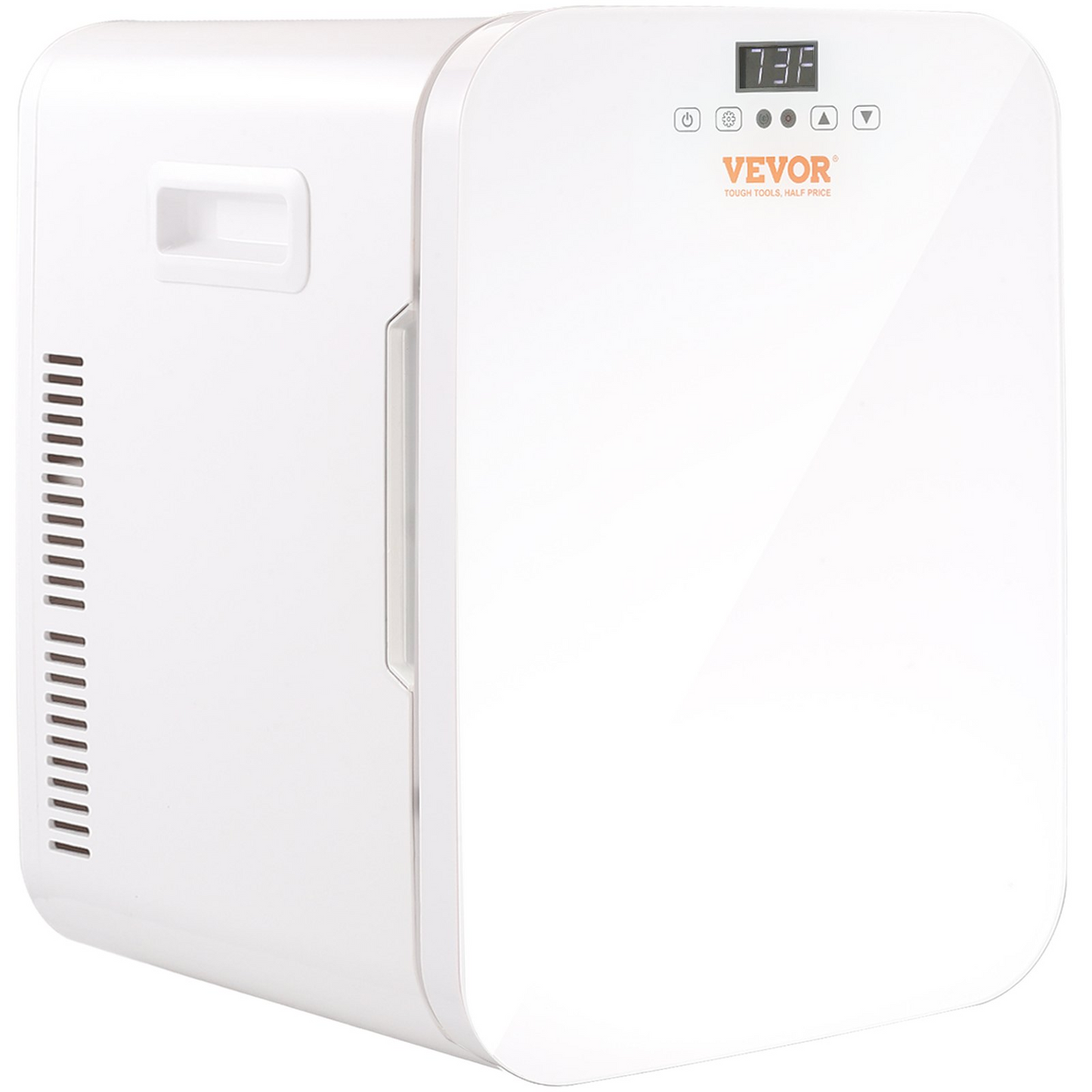 VEVOR Mini Fridge, 20L Skincare Fridges with Touch Screen, Portable Small Beverage Refrigerator, White
