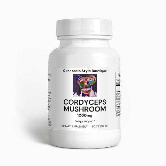 Organic Cordyceps Mushroom Vegan Capsules - Immune Support and Energy Boost