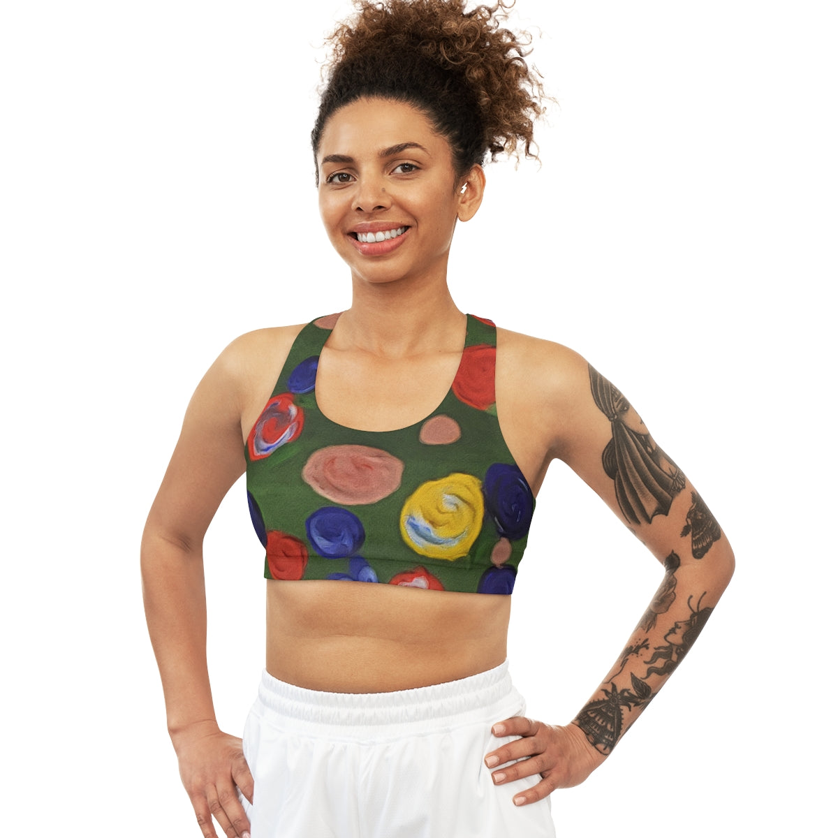 Seamless Sports Bra (AOP) - Stylish and Supportive | Shop Now