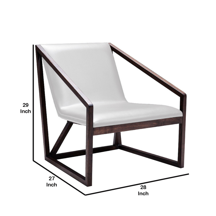 29" Grey Eco Leather Lounge Chair | Comfortable and Stylish