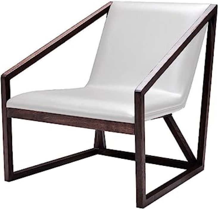 29" Grey Eco Leather Lounge Chair | Comfortable and Stylish