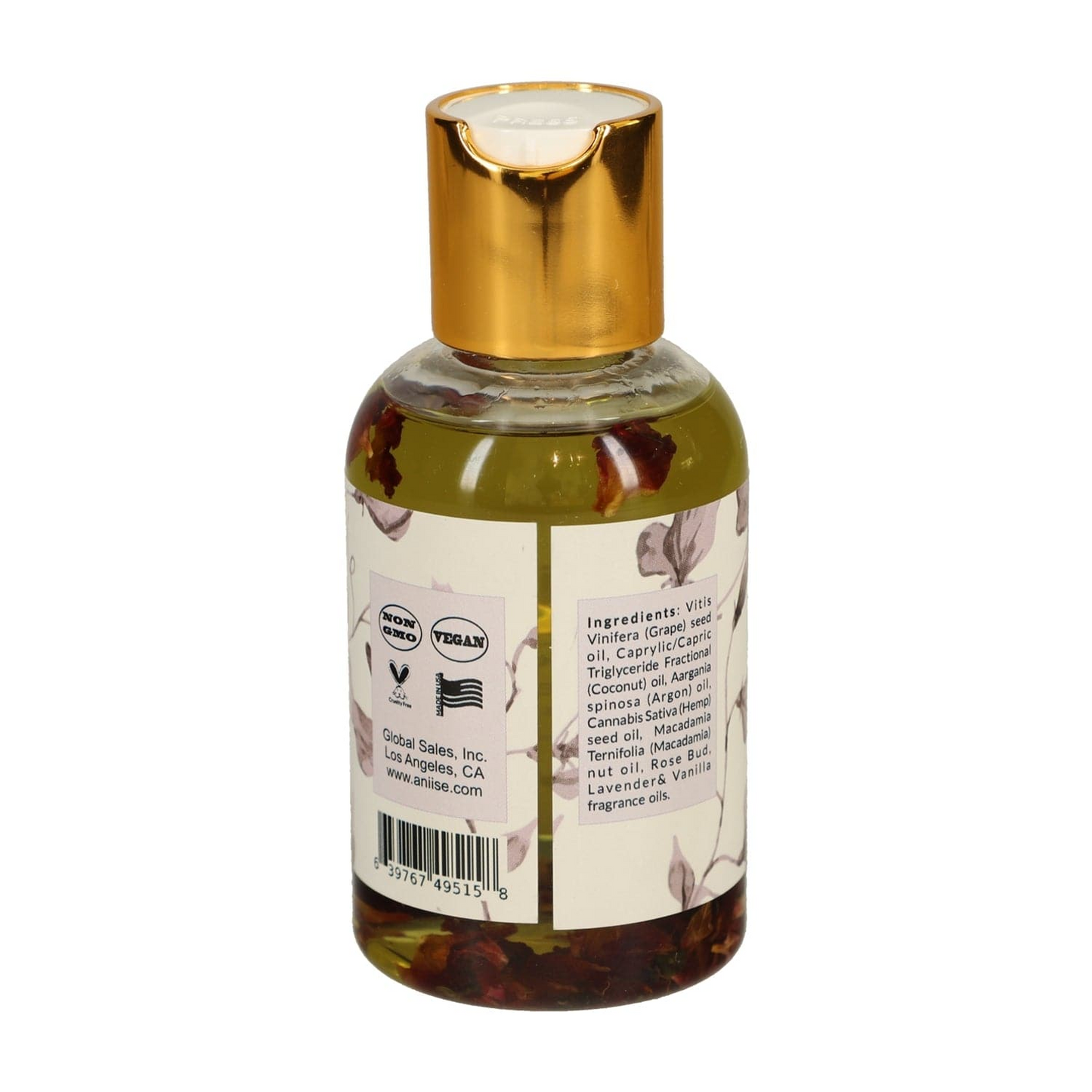 Natural Luxurious Rose Petal Body Oil - Hydrating and Nourishing