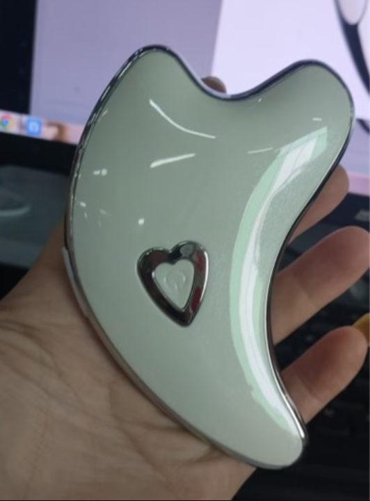 Gua Sha Scraper Facial Massager - Face Lifting, Slimming, LED Light, Microcurrent, Skin Rejuvenation