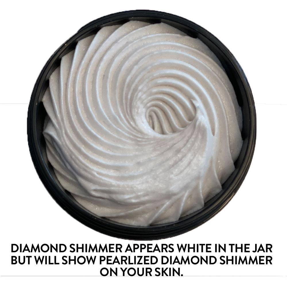 Organic Shimmering Whipped Body Butter Trio - Nourish and Glow with a Touch of Glimmer
