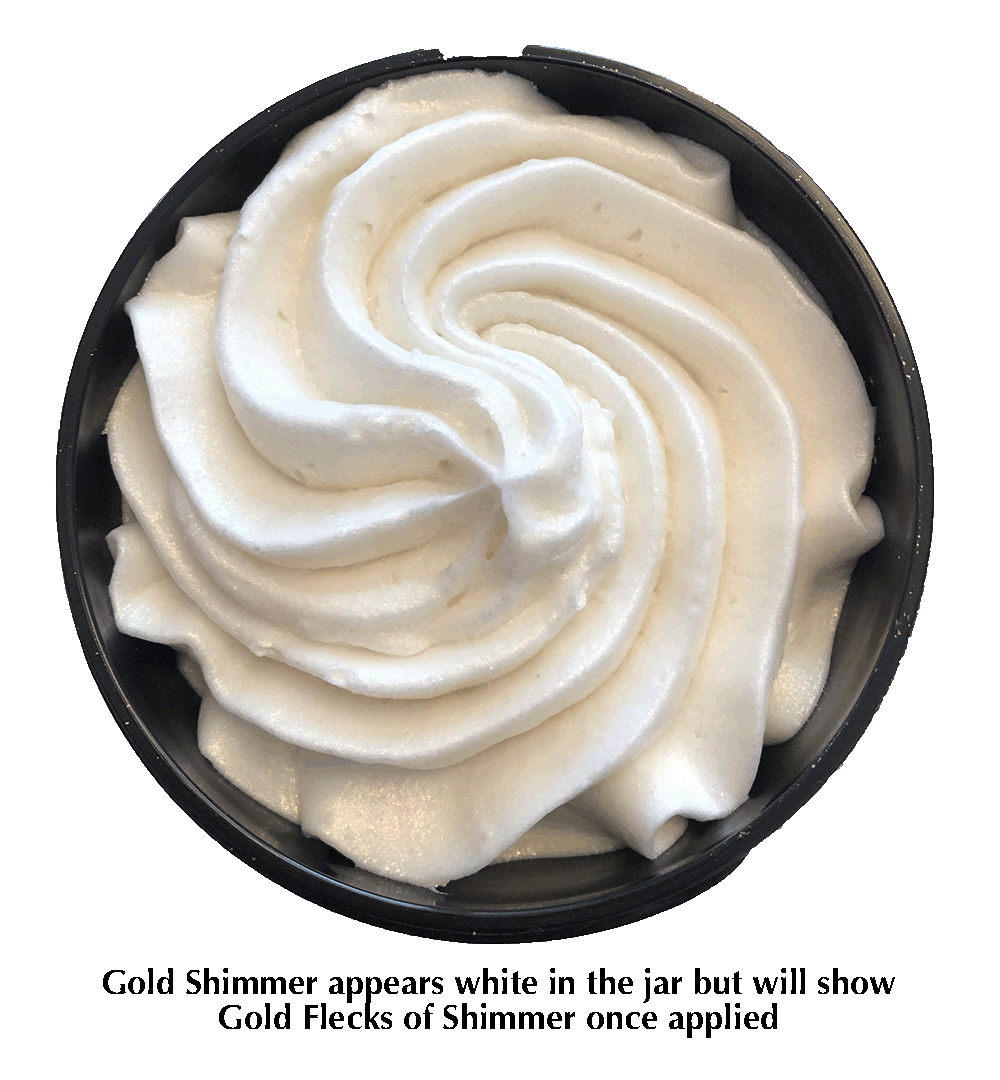 Organic Shimmering Whipped Body Butter Trio - Nourish and Glow with a Touch of Glimmer