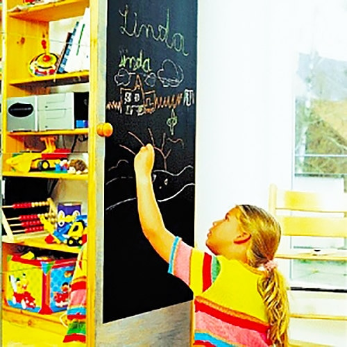 Chalkboard Wall DIY Black Kitchen Sticker - Reusable Write On Vinyl Decal