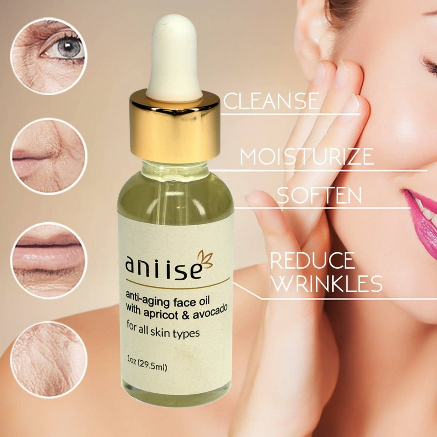 Anti–Aging Face Oil - Improve Skin Elasticity, Reduce Wrinkles, and Boost Radiance