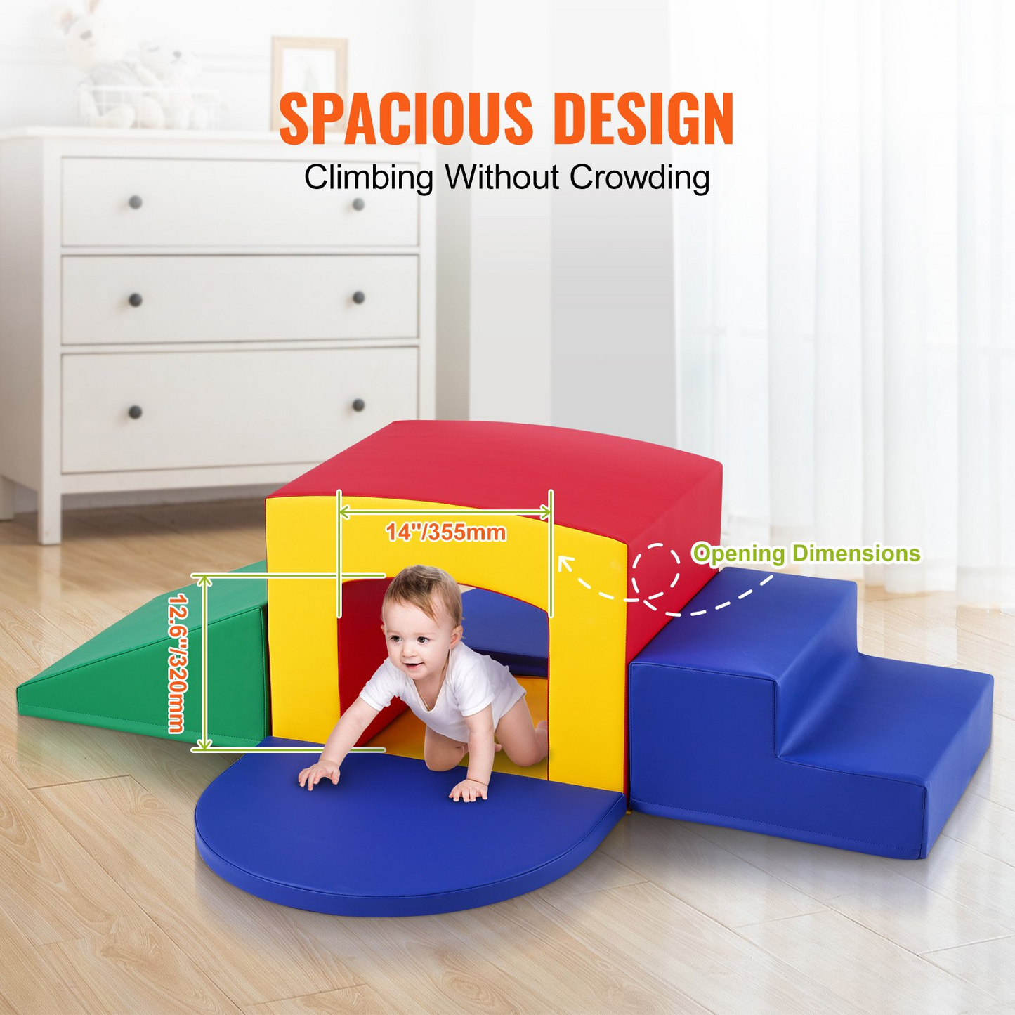 VEVOR Toddler Climbing Toys Indoor | Soft Play Equipment for Kids | Foam Climbing Toys