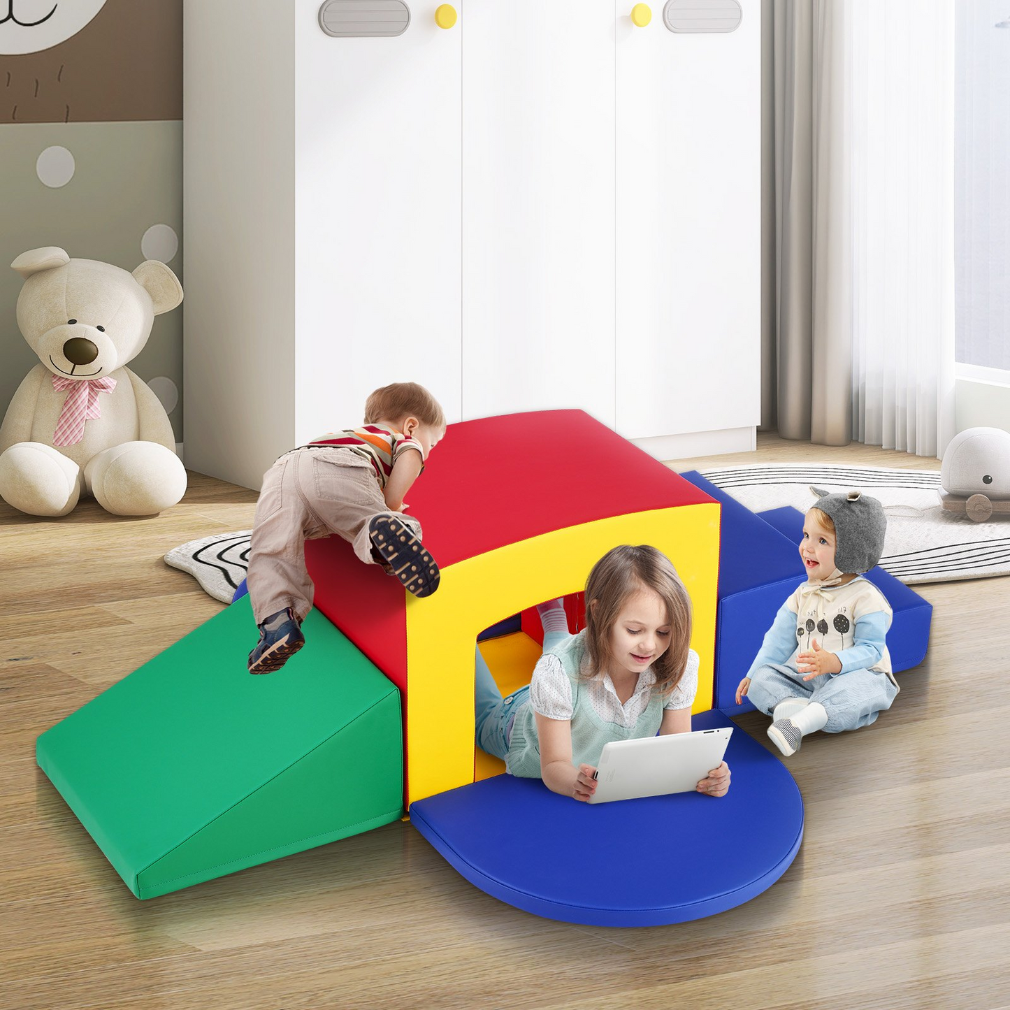 VEVOR Toddler Climbing Toys Indoor | Soft Play Equipment for Kids | Foam Climbing Toys