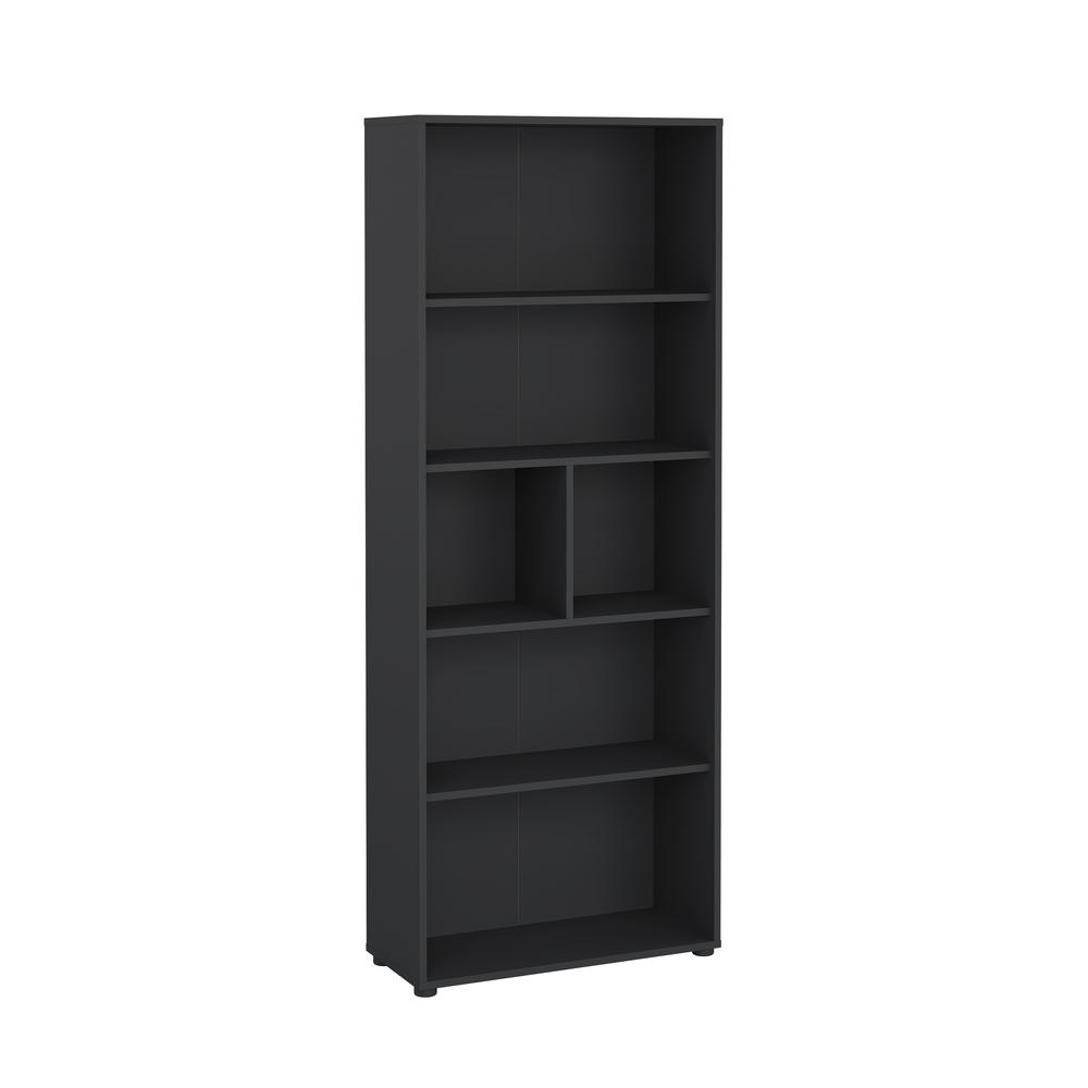 Sign 6 Shelf Bookcase, Home Office Storage, Matte Grey