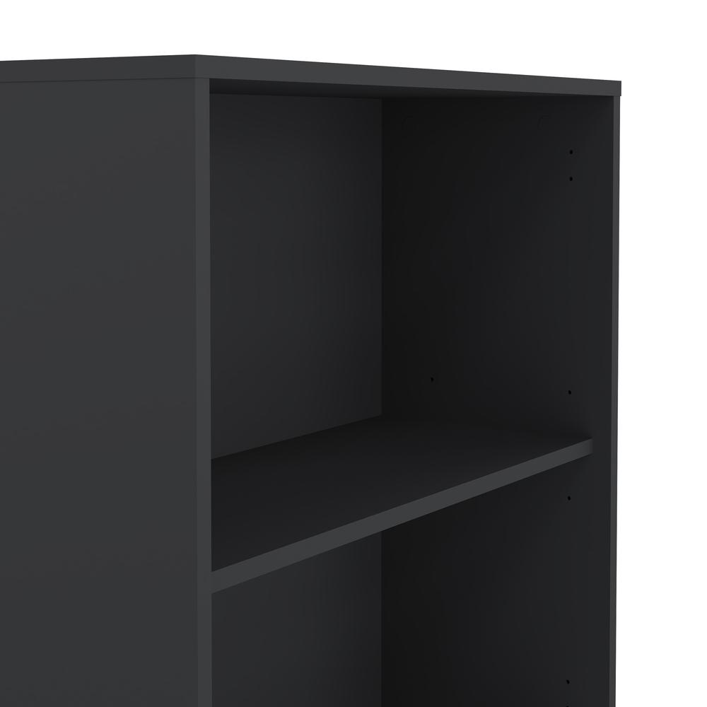 Sign 6 Shelf Bookcase, Home Office Storage, Matte Grey