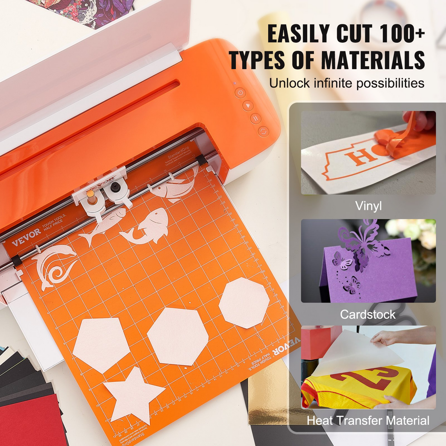 VEVOR Vinyl Cutter Machine - Bluetooth Connectivity DIY Cutting Machine