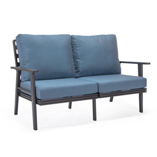 Walbrooke Outdoor Aluminum Loveseat | Weather-Resistant Patio Furniture