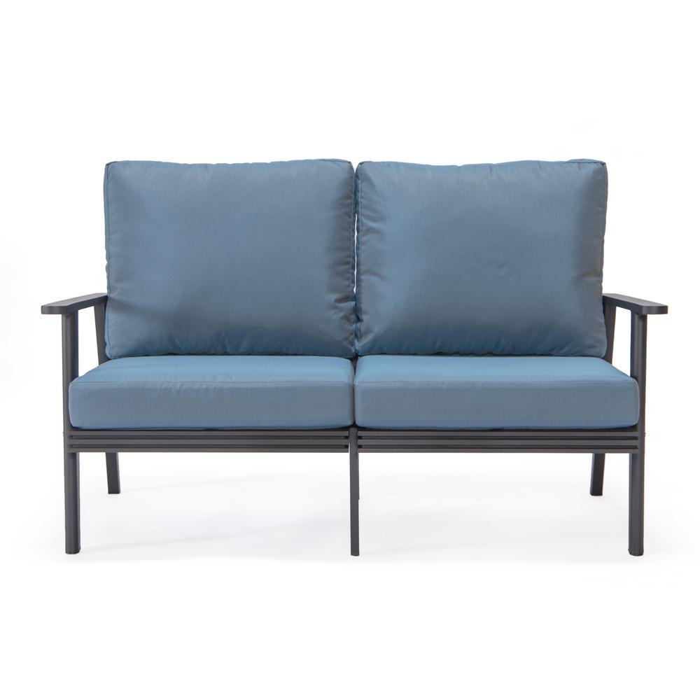 Walbrooke Outdoor Aluminum Loveseat | Weather-Resistant Patio Furniture