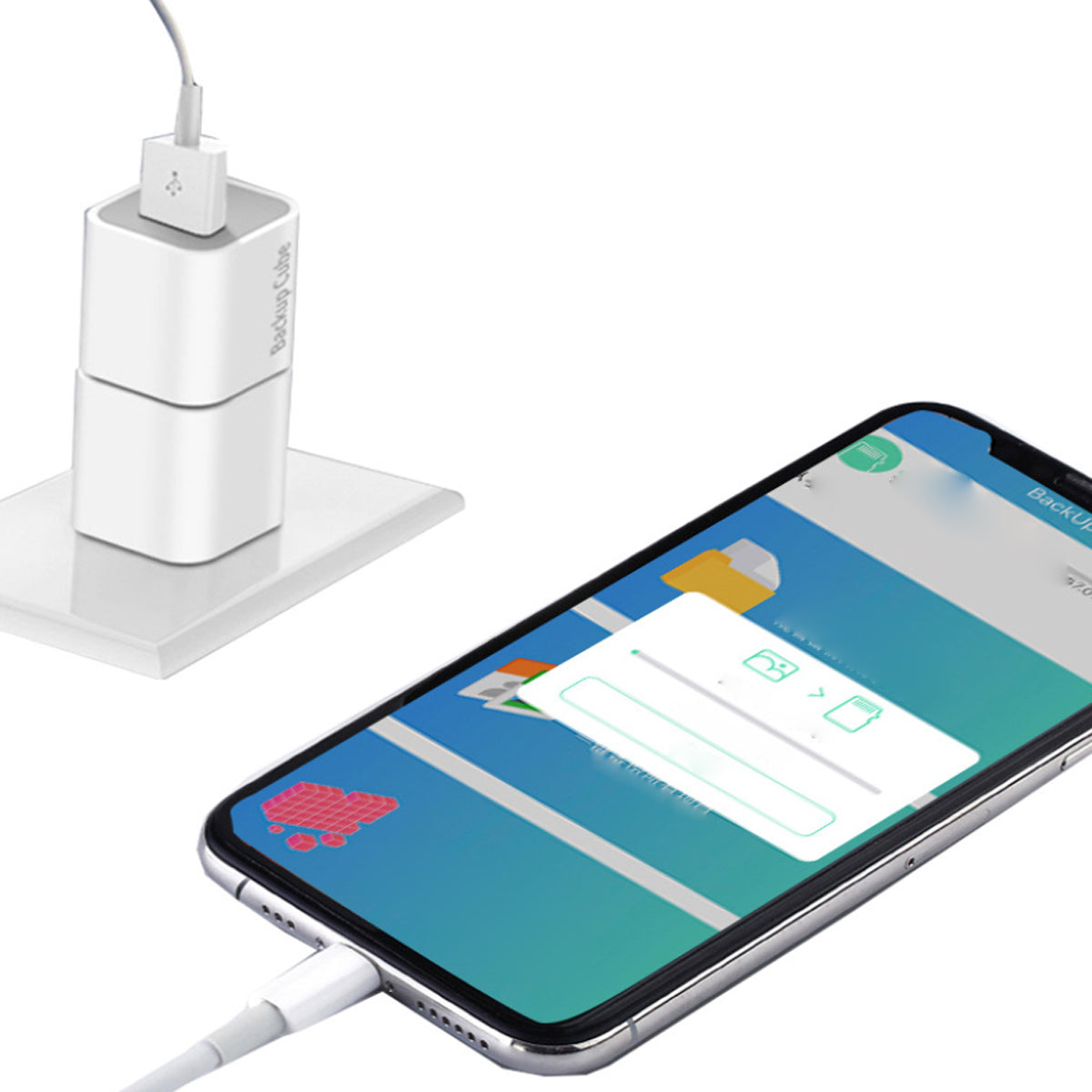 EZ SmartPhone Auto Picture and Data Backup Cube - Store Your Precious Memories Safely