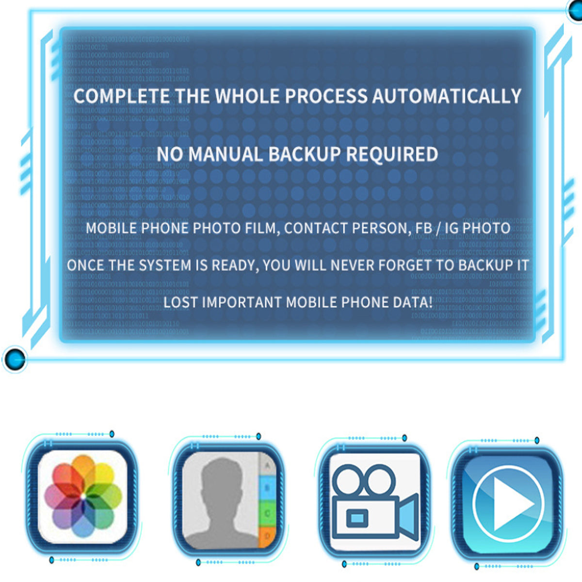 EZ SmartPhone Auto Picture and Data Backup Cube - Store Your Precious Memories Safely