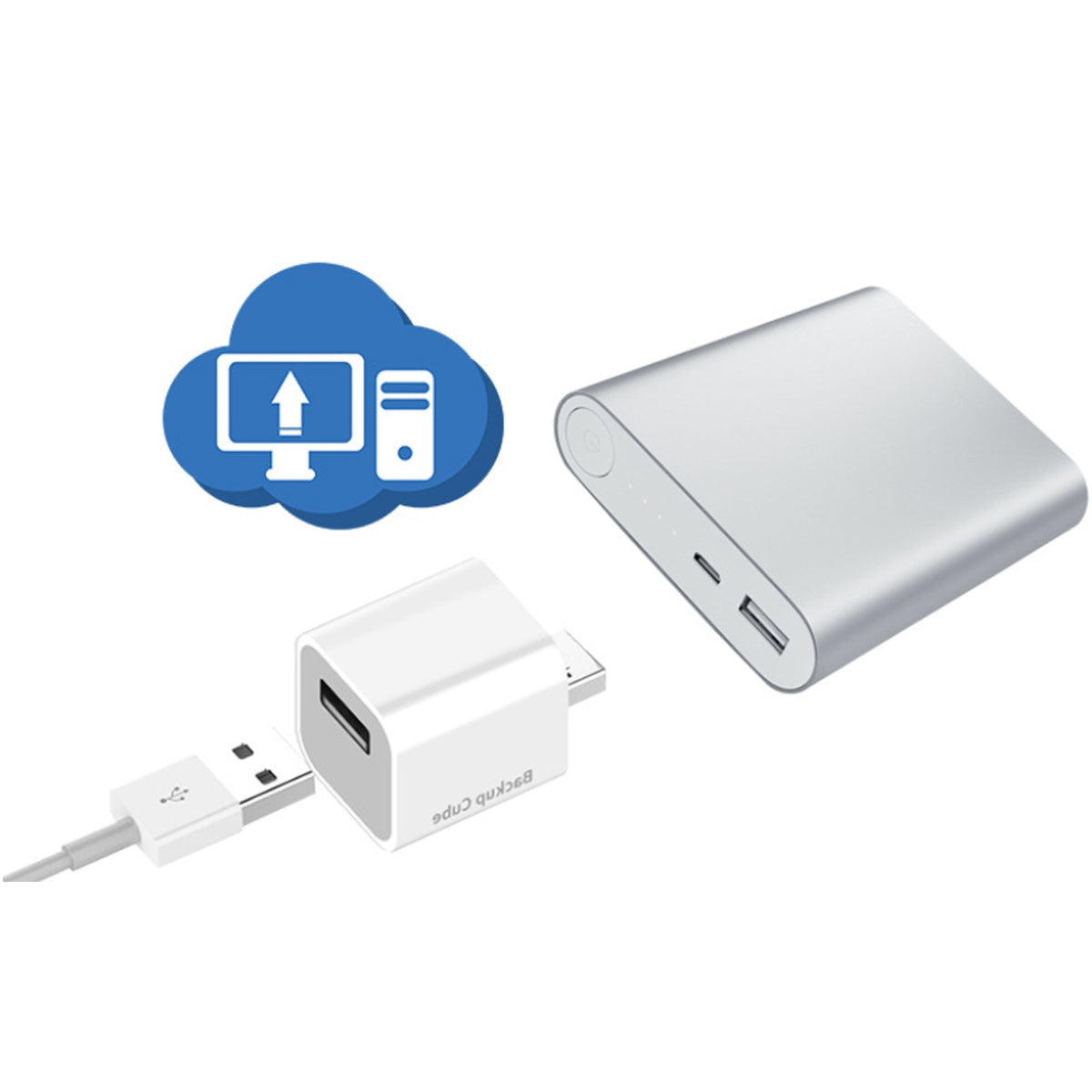 EZ SmartPhone Auto Picture and Data Backup Cube - Store Your Precious Memories Safely