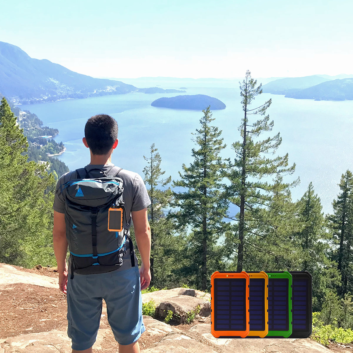 Roaming Solar Power Bank - Portable Charger for Phone or Tablet
