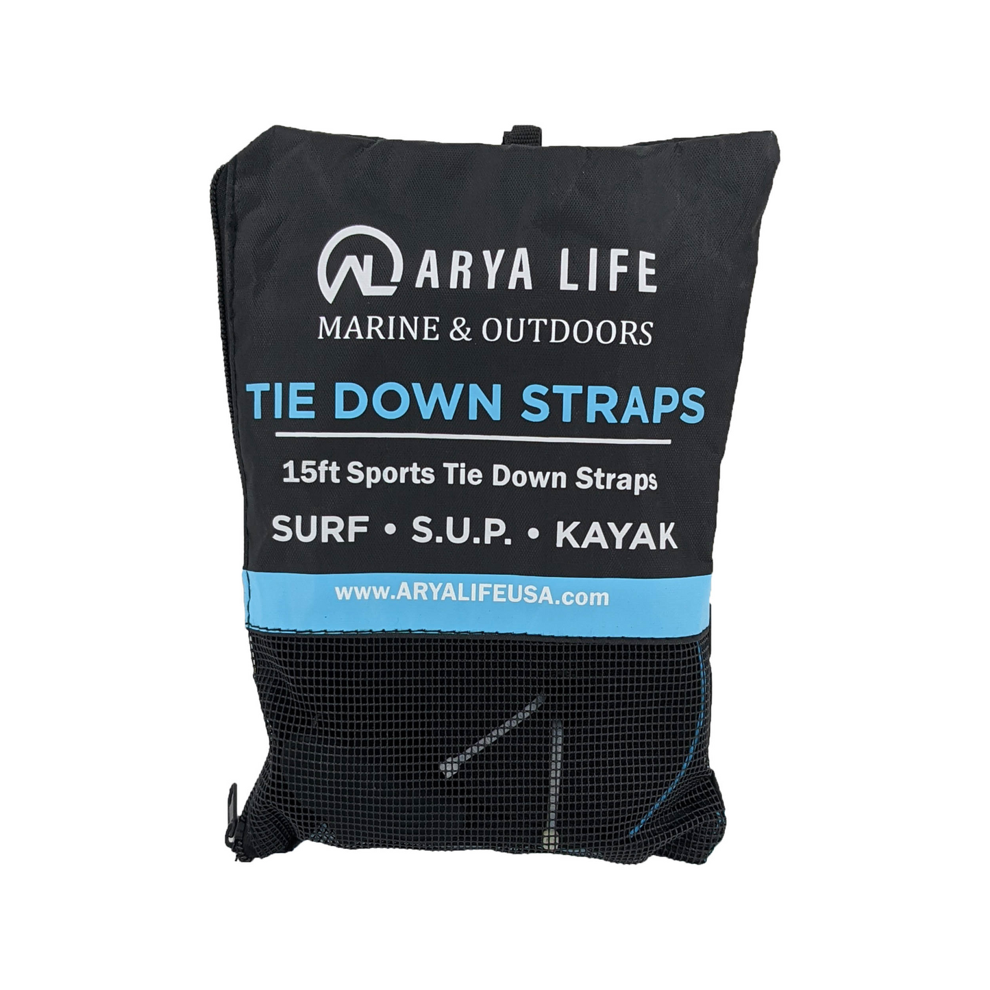 15Ft Silicone Buckle Rack Straps - Secure and Scratch-Free Tie Downs for Boards, Kayaks, and More
