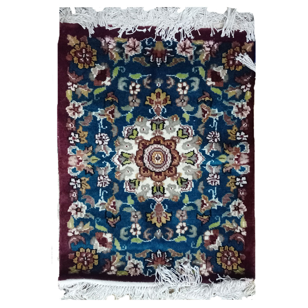 Buy Persian Bokhara Handmade Prussian Blue Woolen Rug - Authentic, Hand-Knotted, and Exquisite