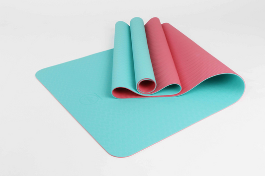 Maji Sports 2-Tone TPE Premium Yoga Mat - Eco-friendly, Non-Slip, and Travel-Friendly