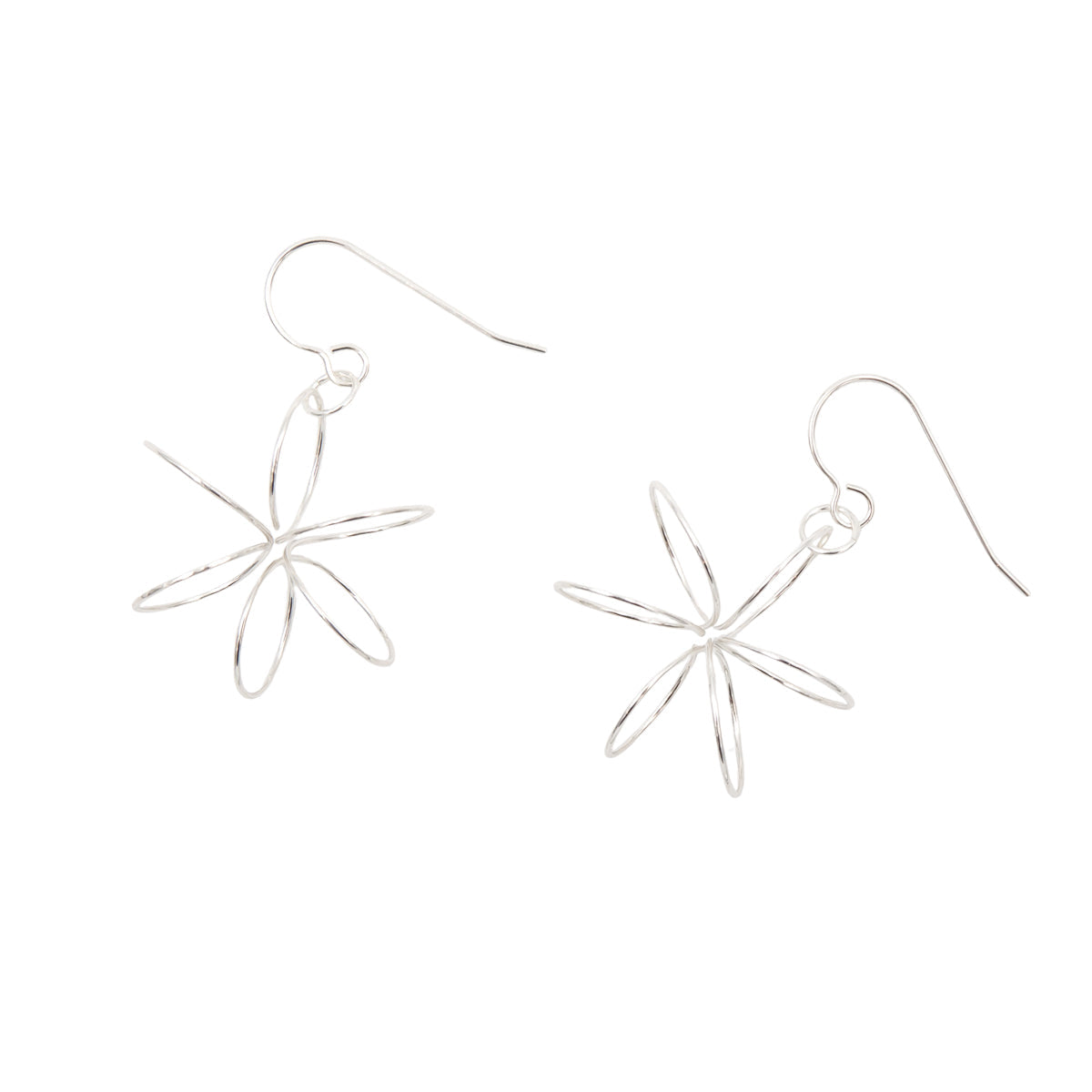 Handmade Sterling Silver Freeform Stars Earrings | Eco-Friendly Jewelry | Hypoallergenic & Nickel-Free