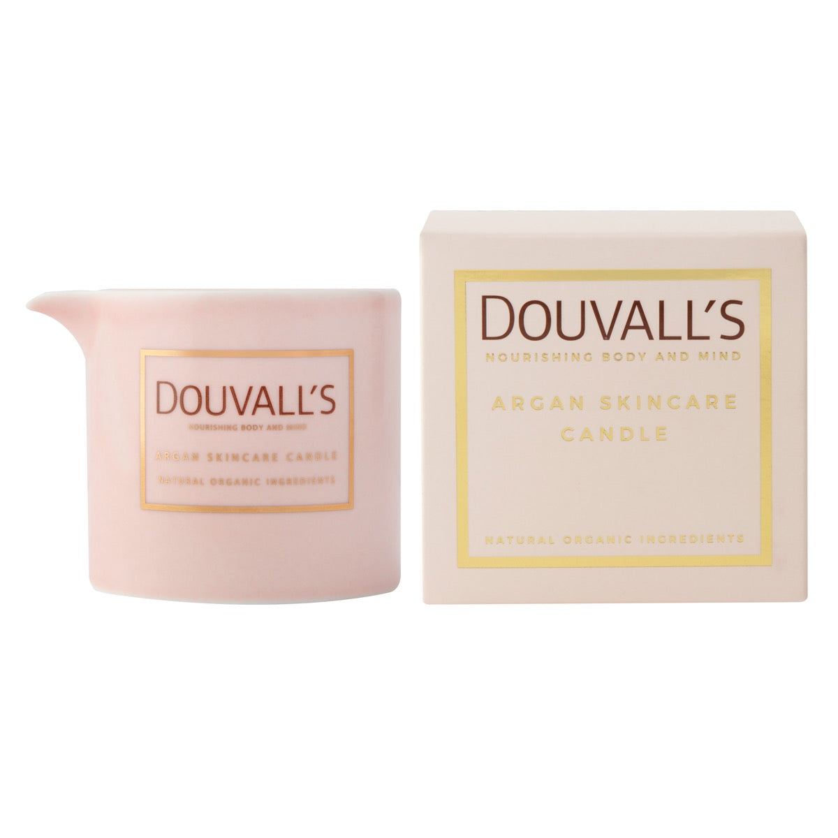 Organic Argan Skincare Candle, Orange & Frankincense 180g | Intensely Nourishing Body Treatment