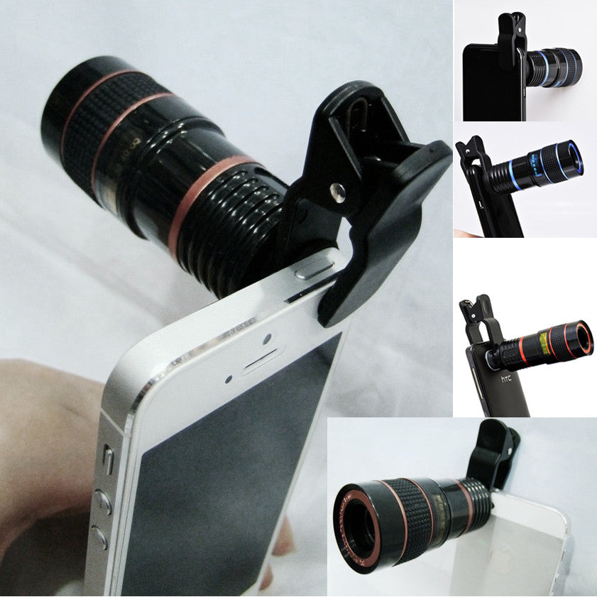 Telephoto PRO Clear Image Lens - Zoom in 8 Times Closer! Compatible with All Smart Phones & Tablets with Camera