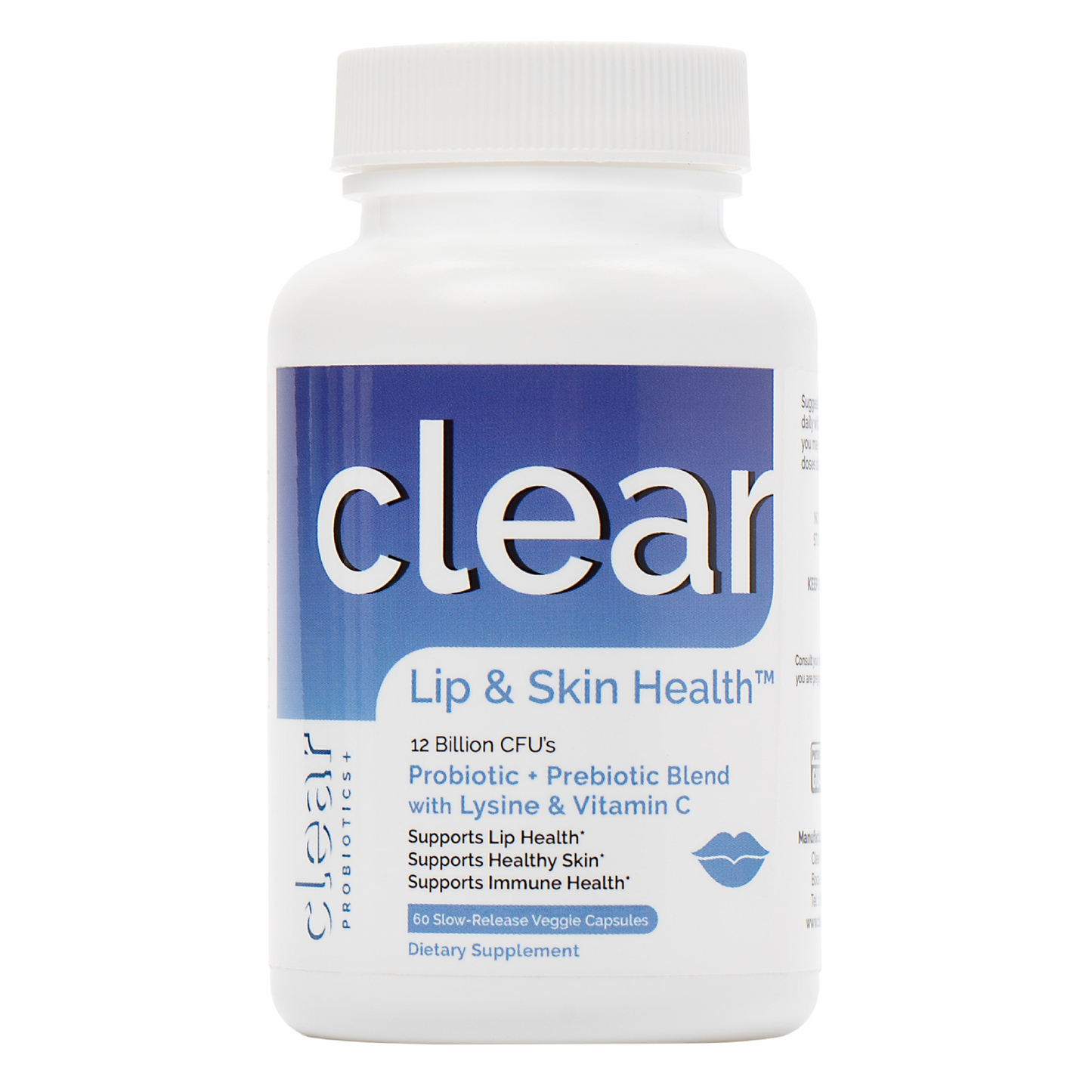 Clear Lip & Skin Health - Probiotic Defense for Cold Sores and Skin Issues