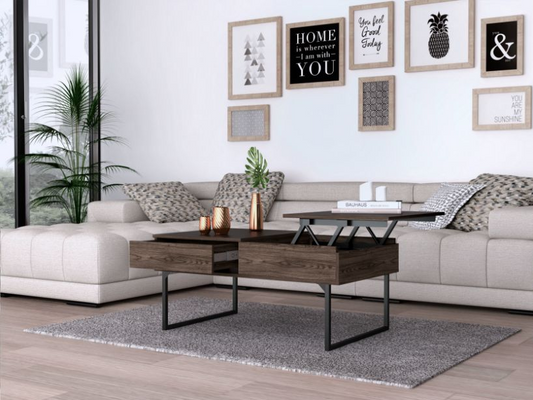 Manila Lift Top Coffee Table with Hidden Storage - Stylish and Functional