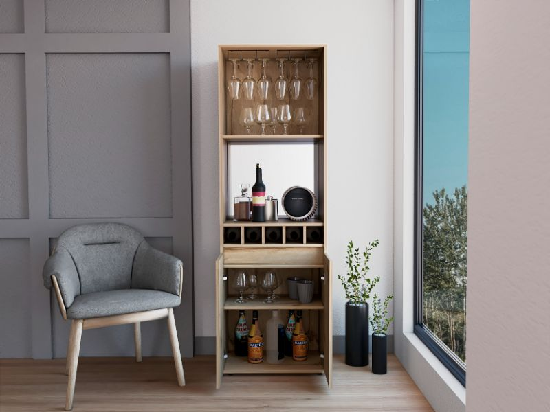 Dallas Bar Double Door Cabinet - Modern and Versatile Furniture for Entertaining Guests