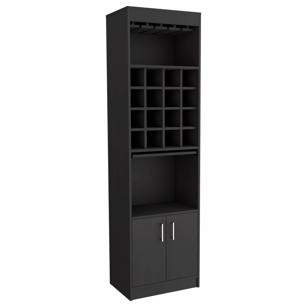 Athens Kava Bar Cabinet - Modern Style with Wine Cubbies and Ample Storage