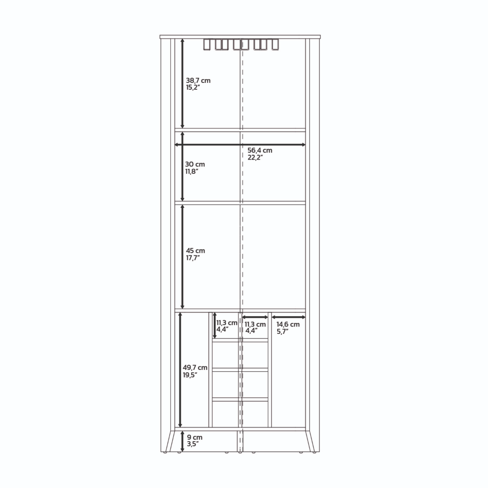 Giza Corner Bar Cabinet - Ample Storage and Stylish Design