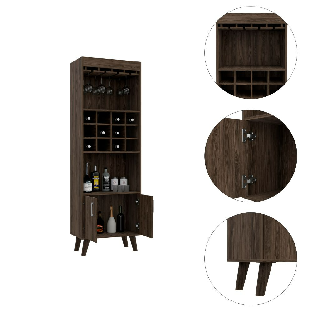 Harvey Bar Double Door Cabinet - Elegant and Functional Home Bar