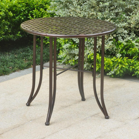 Mandalay Iron Patio Bistro Table - Elegant Outdoor Furniture
