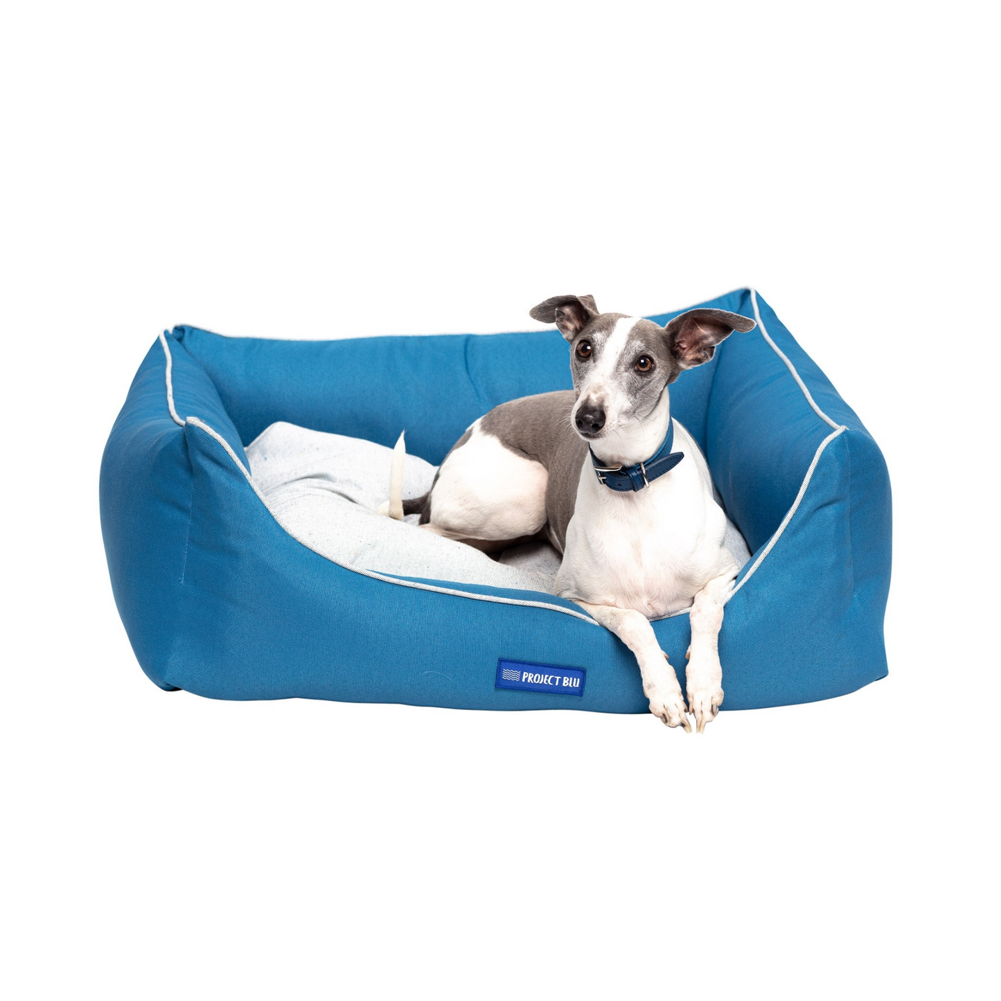 Marlin Eco-Fabric Bolster Dog Bed - Stylish and Eco-friendly