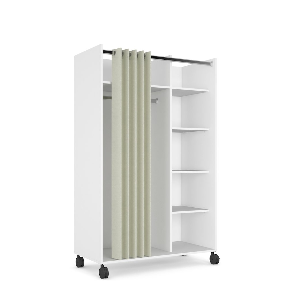 Lola Mobile Curtain Storage Center - Efficient Storage Solution for Clothes and Accessories